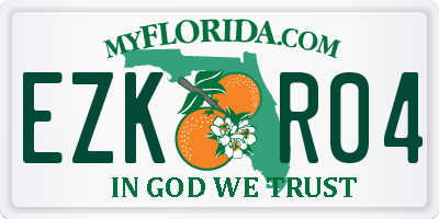 FL license plate EZKR04