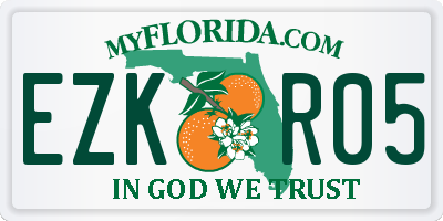 FL license plate EZKR05