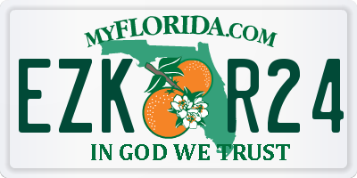 FL license plate EZKR24