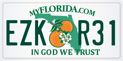 FL license plate EZKR31