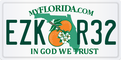 FL license plate EZKR32