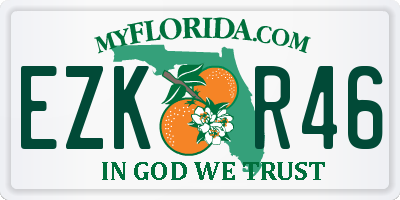 FL license plate EZKR46