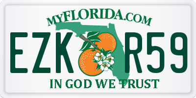 FL license plate EZKR59