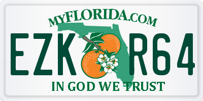 FL license plate EZKR64