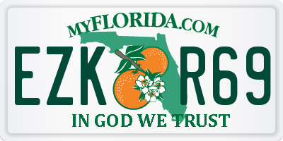 FL license plate EZKR69