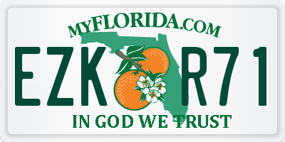 FL license plate EZKR71