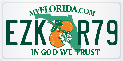 FL license plate EZKR79