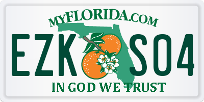 FL license plate EZKS04