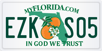 FL license plate EZKS05