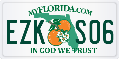 FL license plate EZKS06