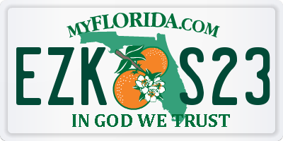 FL license plate EZKS23