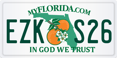 FL license plate EZKS26