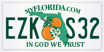 FL license plate EZKS32