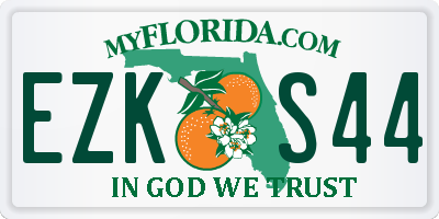 FL license plate EZKS44