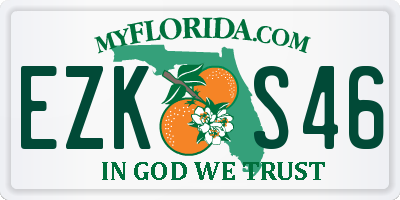 FL license plate EZKS46