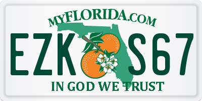 FL license plate EZKS67