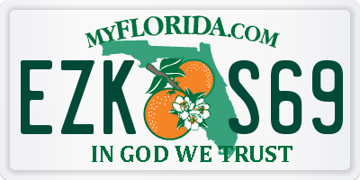 FL license plate EZKS69