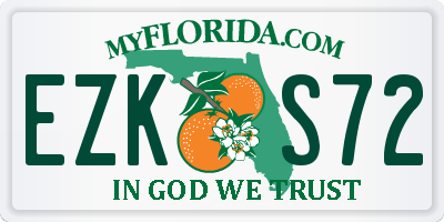 FL license plate EZKS72