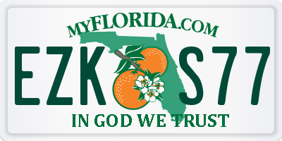 FL license plate EZKS77