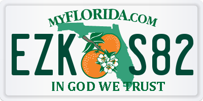 FL license plate EZKS82