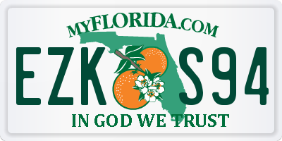 FL license plate EZKS94