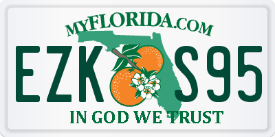 FL license plate EZKS95