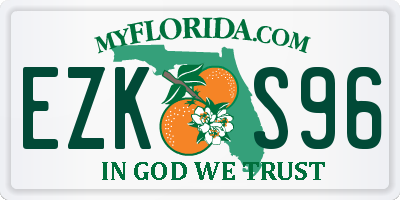 FL license plate EZKS96