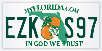 FL license plate EZKS97