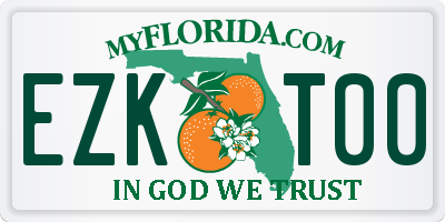 FL license plate EZKT00