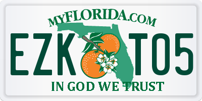 FL license plate EZKT05