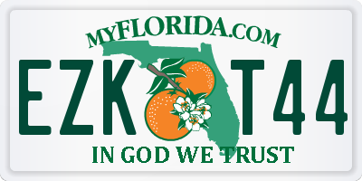 FL license plate EZKT44