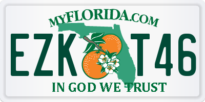 FL license plate EZKT46