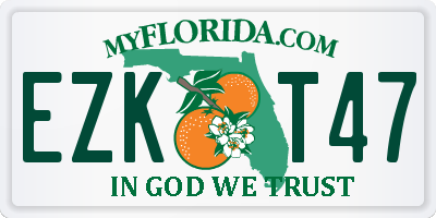 FL license plate EZKT47