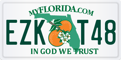 FL license plate EZKT48