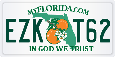 FL license plate EZKT62