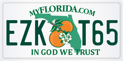 FL license plate EZKT65