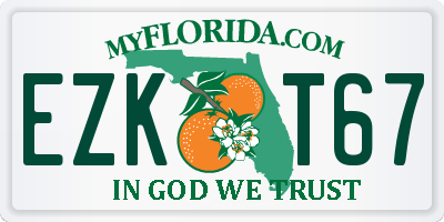 FL license plate EZKT67