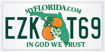 FL license plate EZKT69