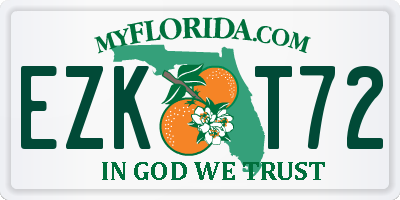 FL license plate EZKT72