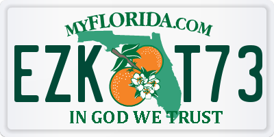 FL license plate EZKT73