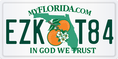 FL license plate EZKT84