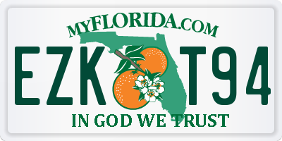 FL license plate EZKT94