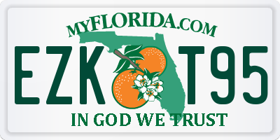 FL license plate EZKT95