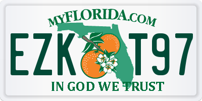 FL license plate EZKT97