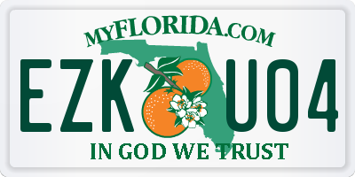 FL license plate EZKU04