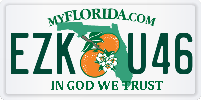 FL license plate EZKU46