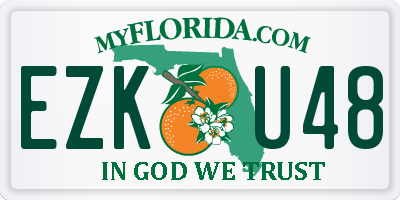 FL license plate EZKU48