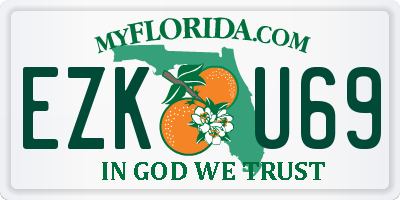 FL license plate EZKU69