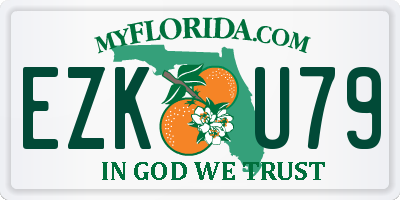 FL license plate EZKU79