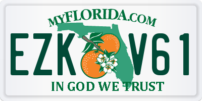 FL license plate EZKV61